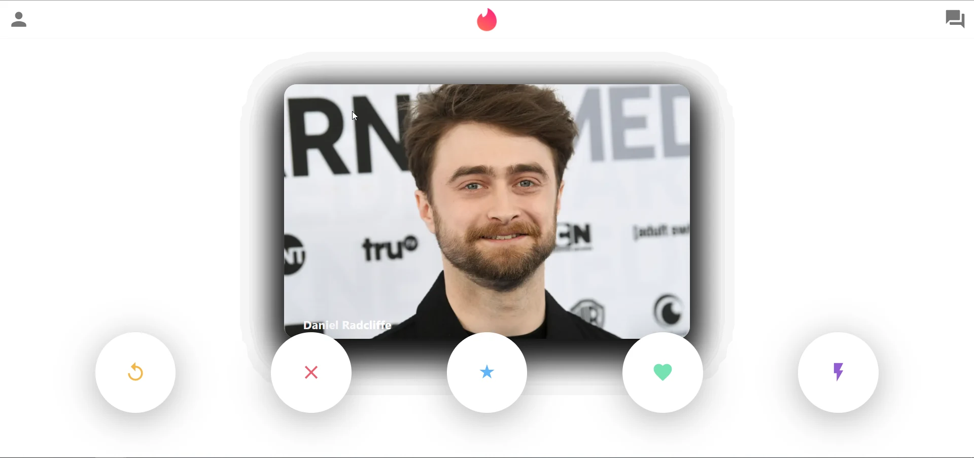 Screenshot of Tinder Clone